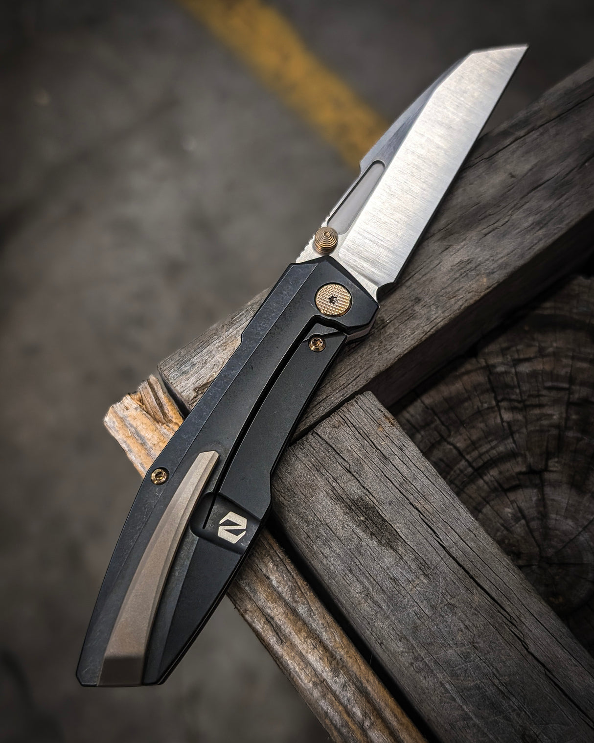 Null Knives Raikou Black PVD Belt Satin