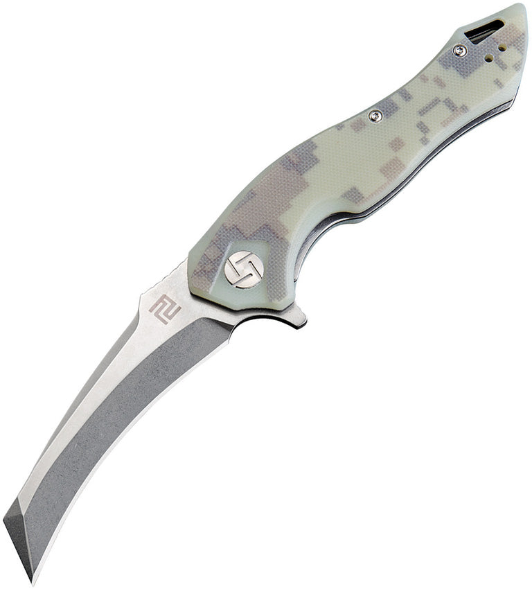 Artisan Eagle Linerlock Camo D2