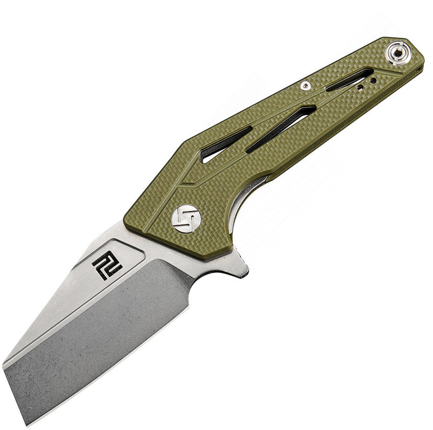 Artisan Ravine Linerlock Green G10