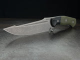 Begg Knives Alligator Fixed Blade Green