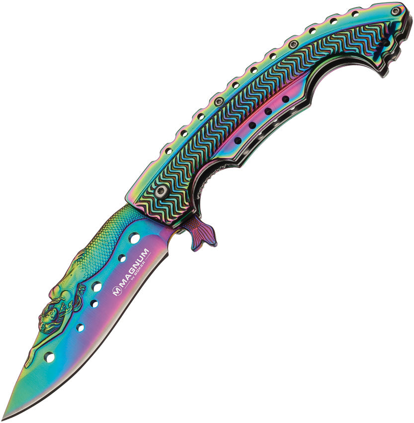 Boker Magnum Rainbow Mermaid Linerlock