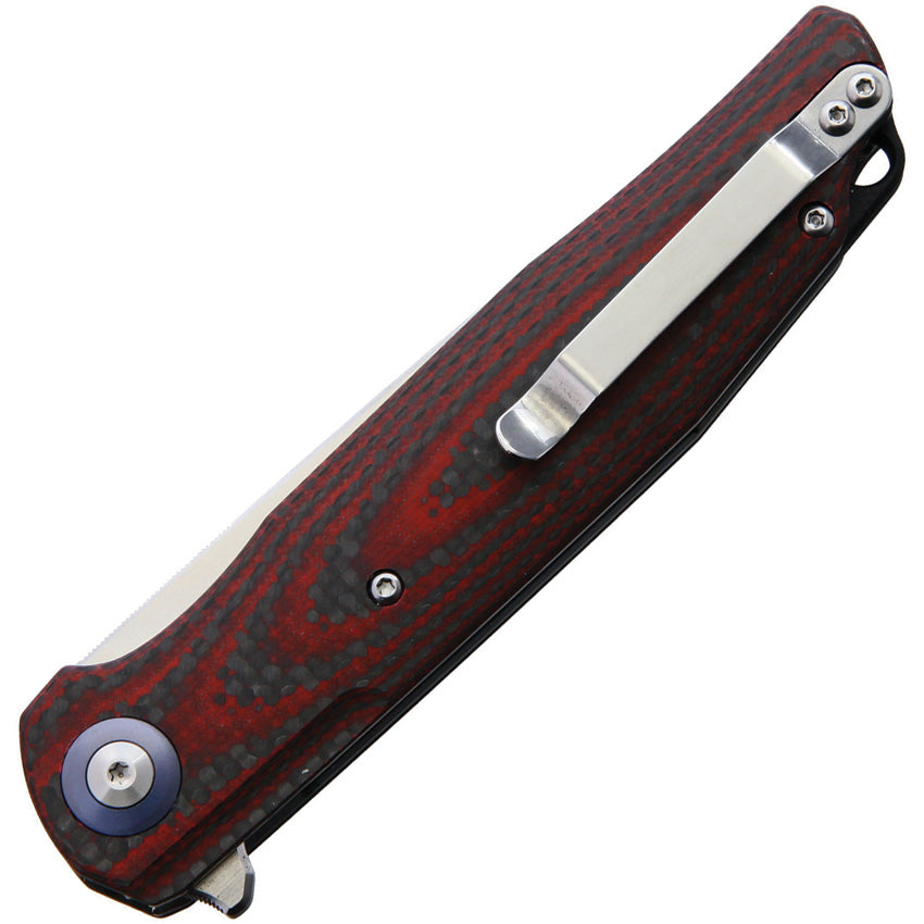 Bestech Knives Ascot Linerlock Red G10/CF