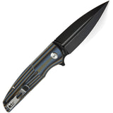 Bestech Knives Fin Linerlock Blue Multi Blk