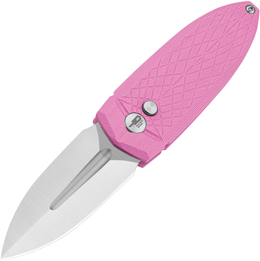 Bestech Knives Ququ Button Lock G10 Pink