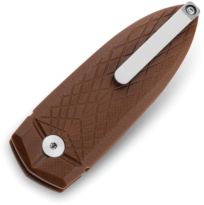 Bestech Knives Ququ Button Lock G10 Brown