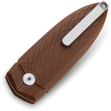 Bestech Knives Ququ Button Lock G10 Brown