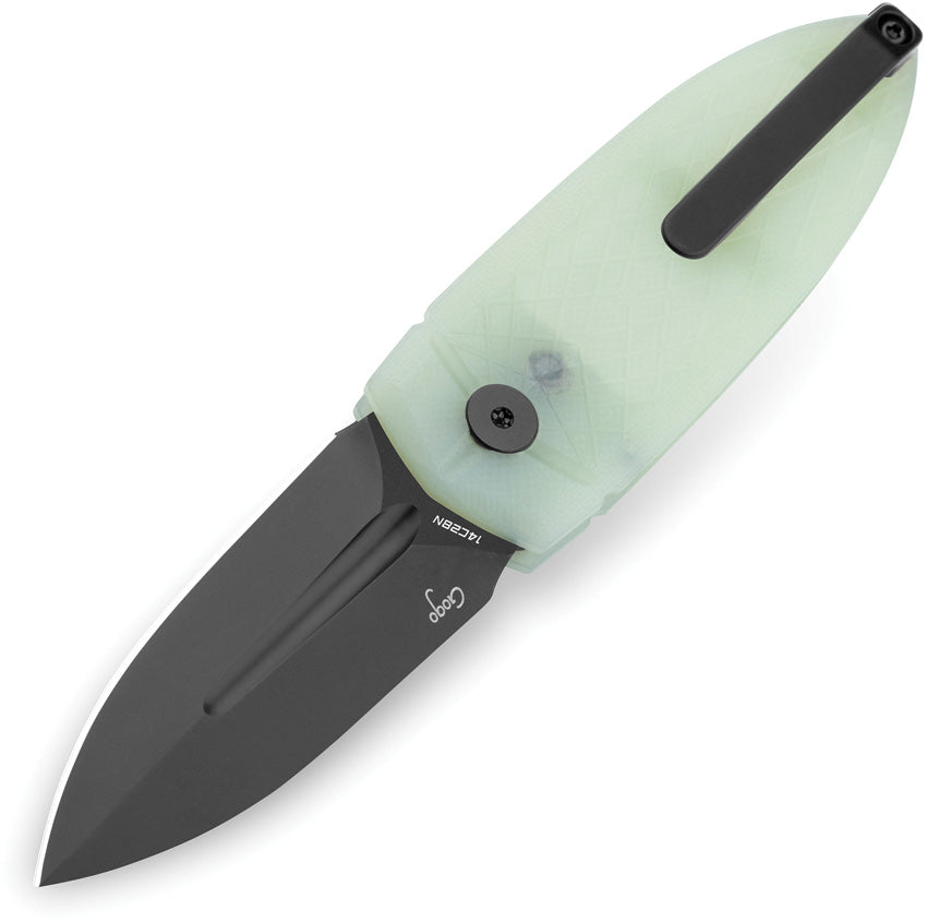 Bestech Knives Ququ Button Lock G10 Jade