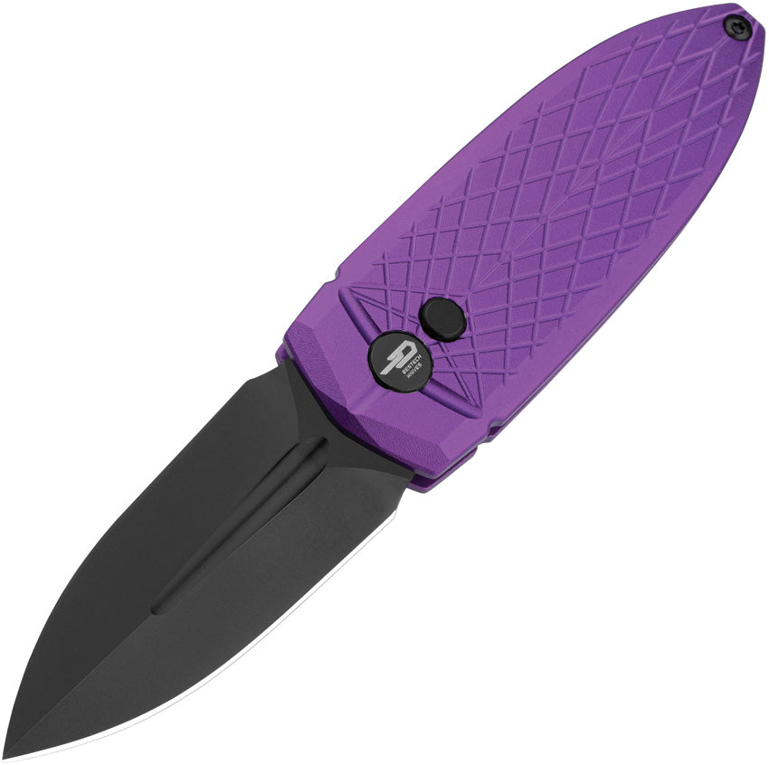 Bestech Knives Ququ Button Lock Al Purple