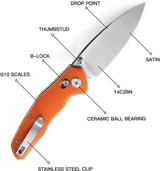 Bestech Knives Ronan B-Lock Orange