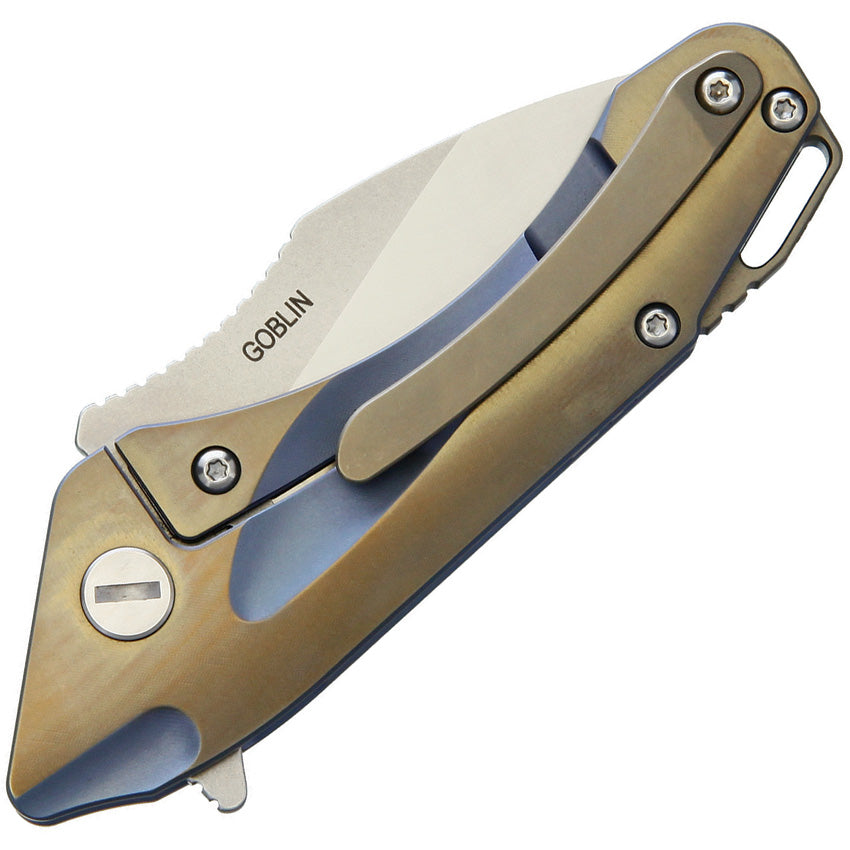 Bestech Knives GOBLIN Titanium Framelock Blue