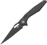 Bestech Knives Malware Framelock CF Black