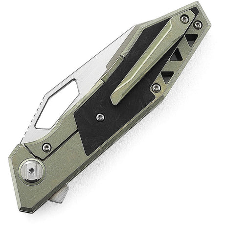 Bestech Knives Fractal Framelock Green