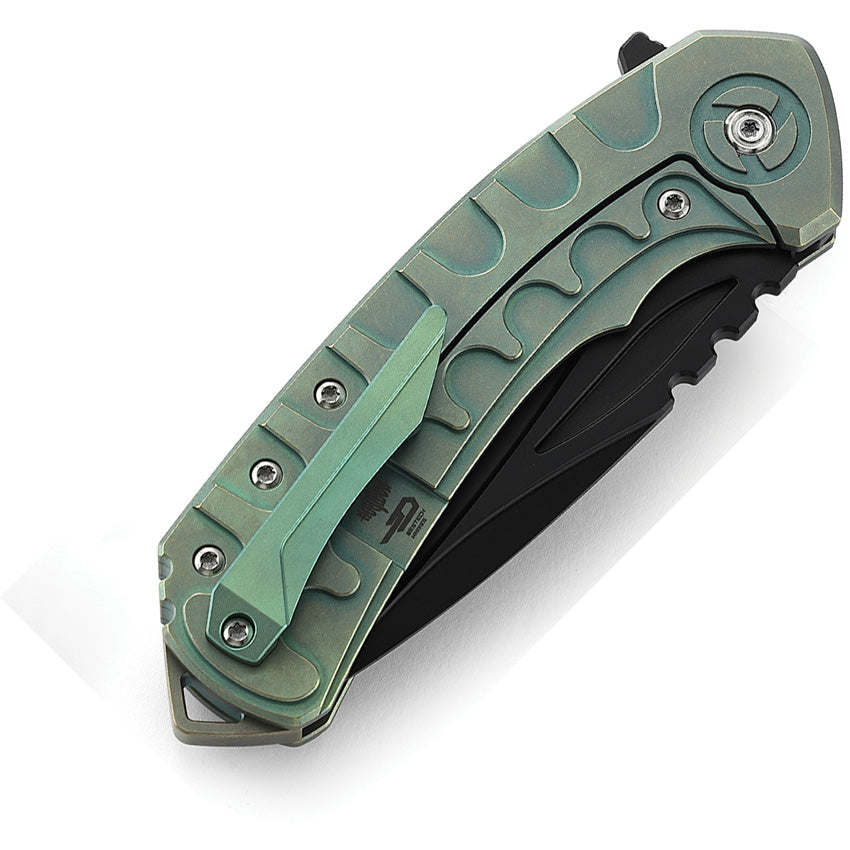 Bestech Knives Buwaya Framelock Retro Green