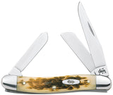 Case Cutlery Stockman Amber Bone