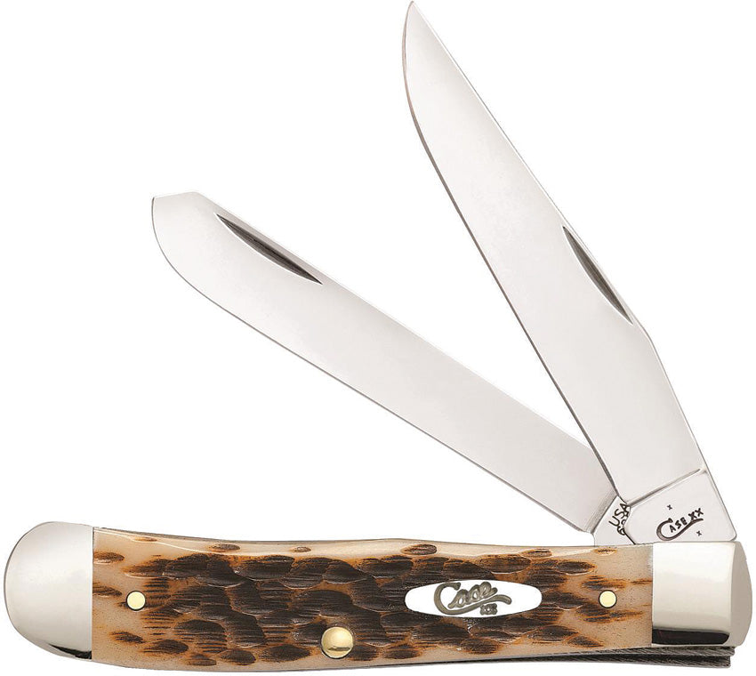 Case Cutlery Trapper Amber Bone