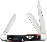 Case Cutlery Med Stockman Purple Bone