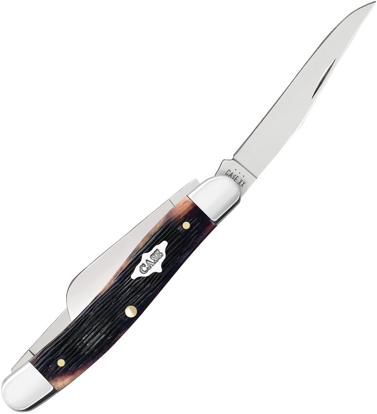 Case Cutlery Med Stockman Purple Bone