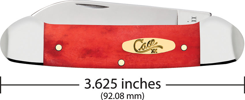 Case Cutlery Canoe Dark Red Bone