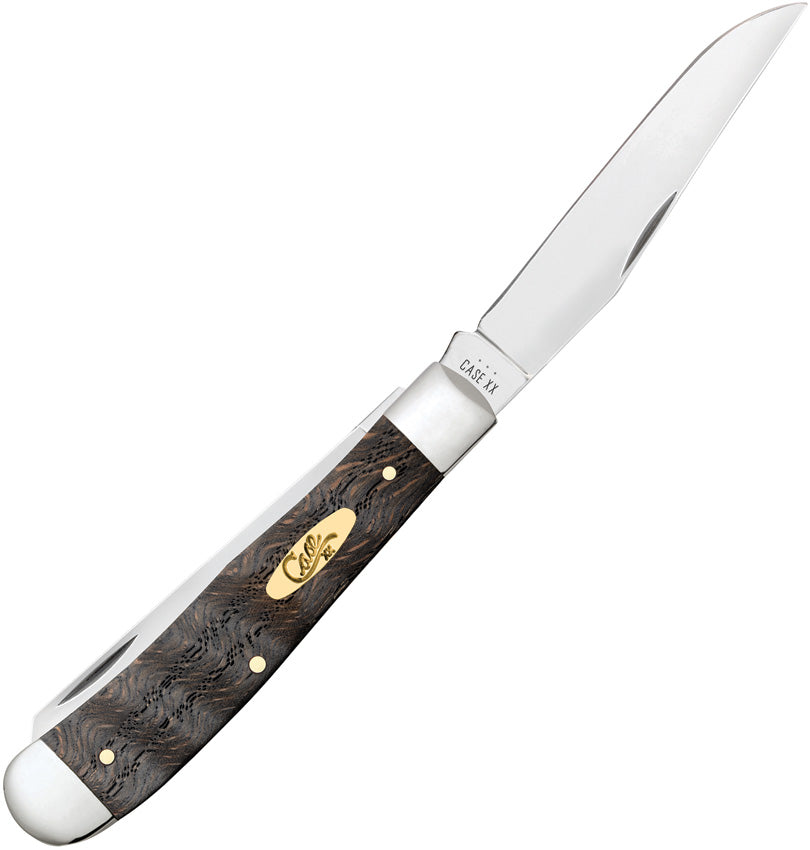 Case Cutlery Trapper Black Curly Oak