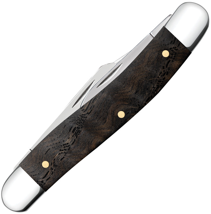 Case Cutlery Stockman Black Curly Oak