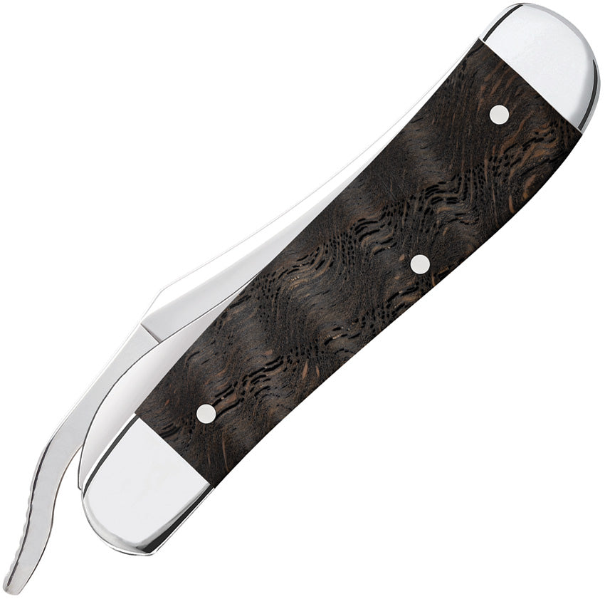 Case Cutlery Black Curly Oak RussLock® (719