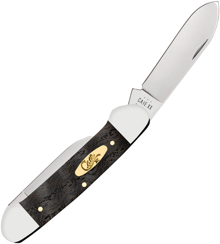 Case Cutlery Canoe Black Curly Oak