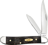 Case Cutlery Peanut Black Curly Oak