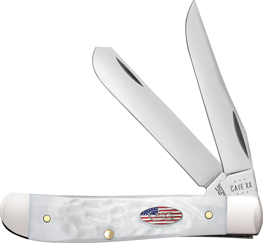 Case Cutlery Mini Trapper White Synthetic