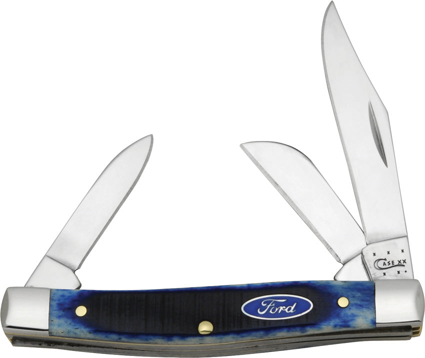 Case Cutlery Ford Stockman Blue Sawcut