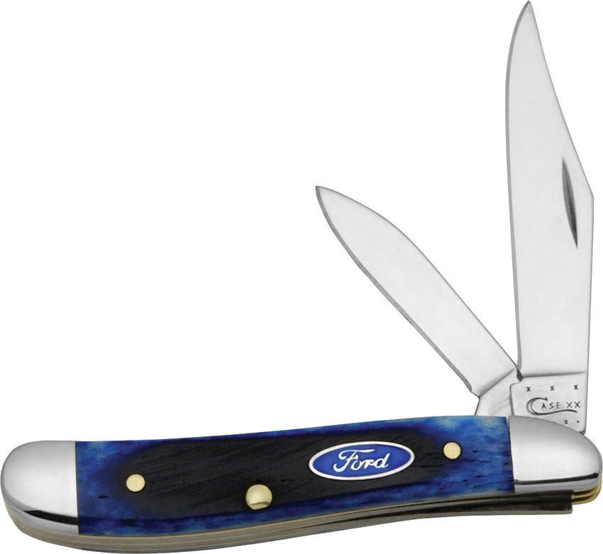 Case Cutlery Ford Peanut Blue Sawcut Bone