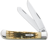 Case Cutlery Trapper Amber Bone