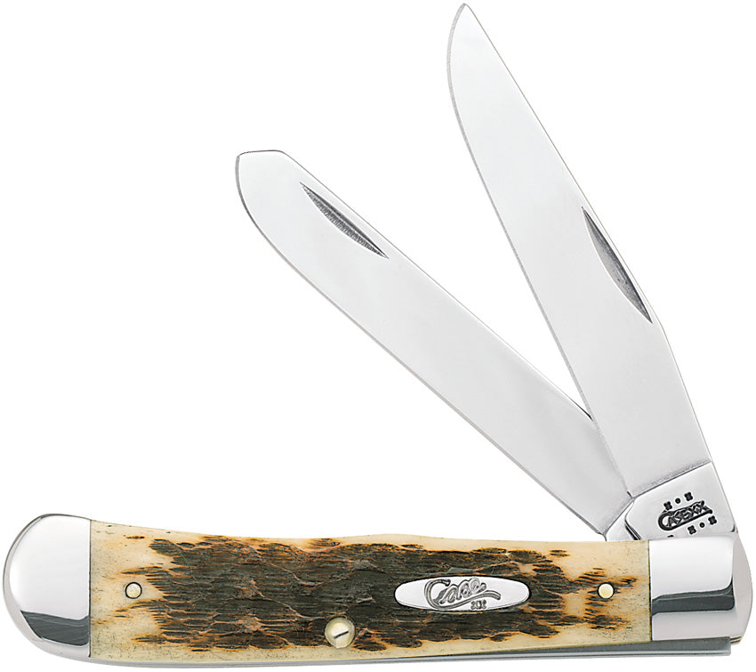 Case Cutlery Trapper Amber Bone