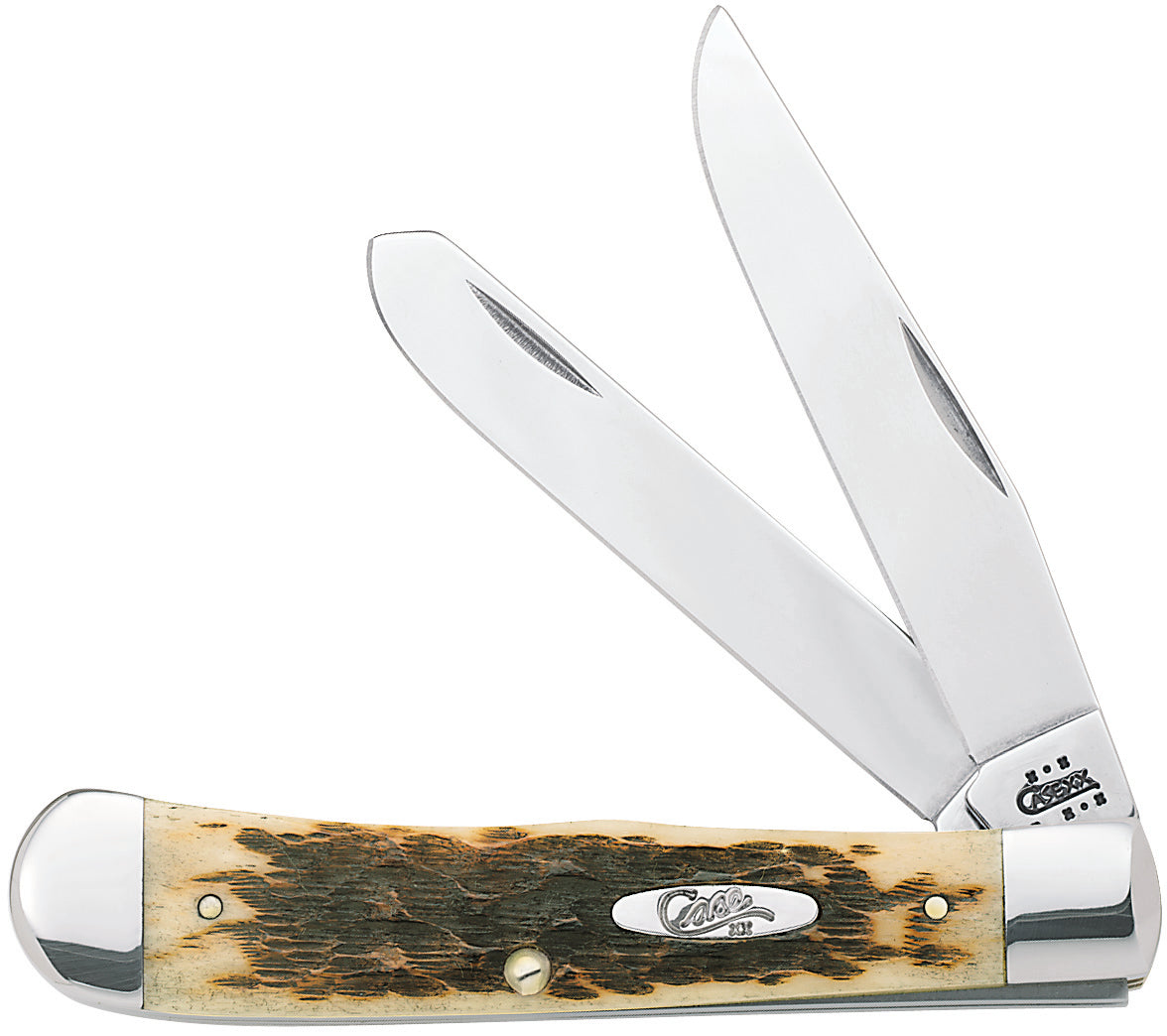 Case Cutlery Trapper Amber Bone