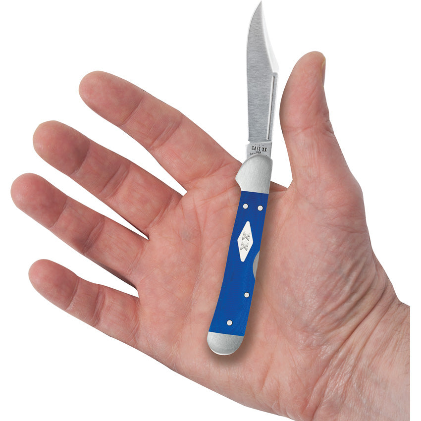 Case Cutlery Mini Copperlock Blue G10