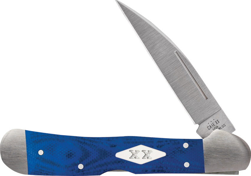 Case Cutlery Blue G-10 - Smooth CopperLock®