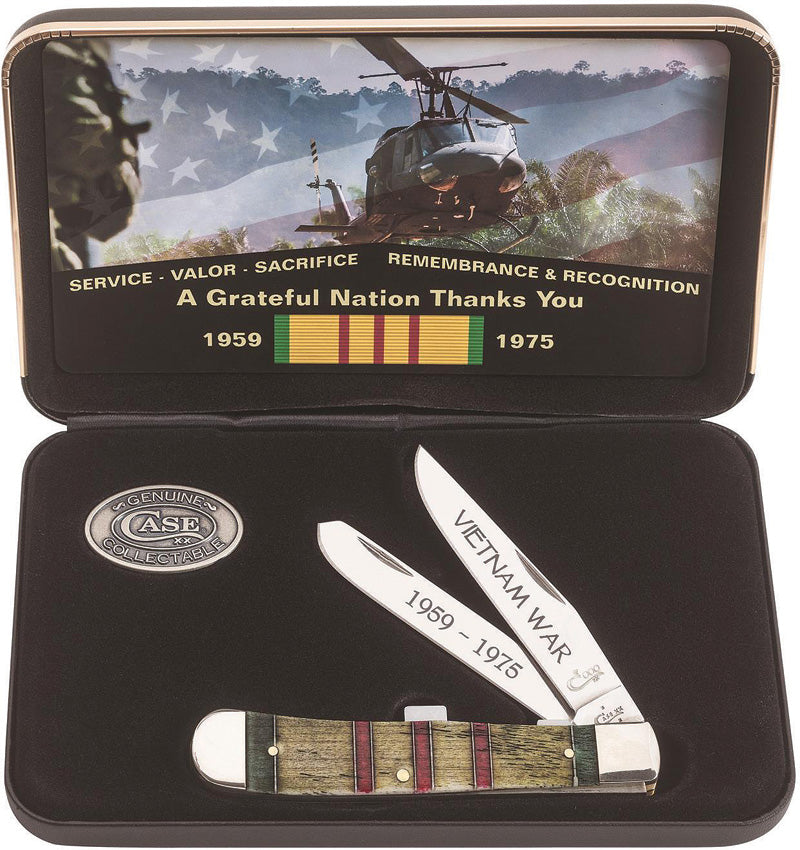 Case Cutlery Vietnam War Trapper Gift Set