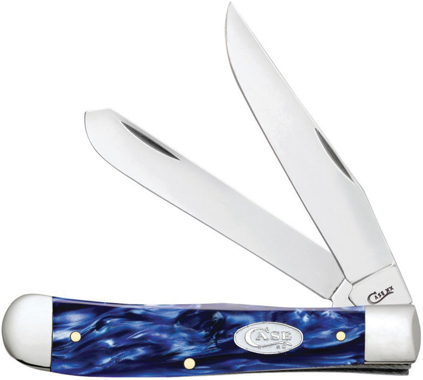 Case Cutlery Trapper Sparxx Blue Kirinite