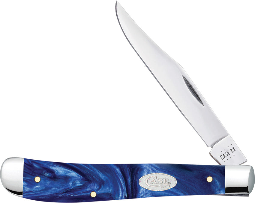 Case Cutlery Slimline Trapper Blue Pearl