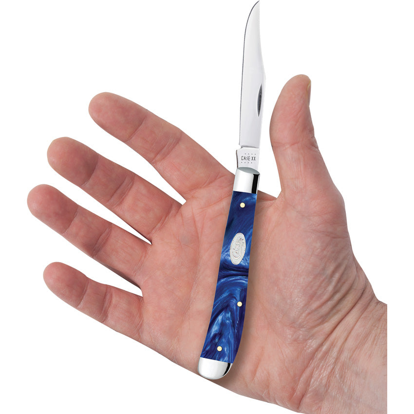 Case Cutlery Slimline Trapper Blue Pearl