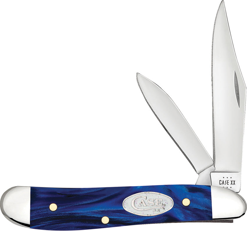 Case Cutlery Peanut Blue Pearl Kirinite