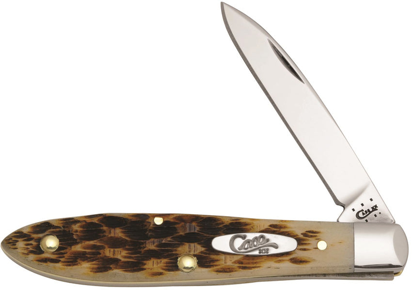 Case Cutlery Teardrop Jack Amber Bone