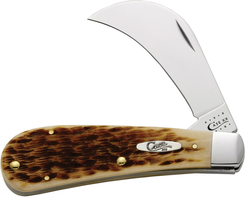 Case Cutlery Hawkbill Amber Bone