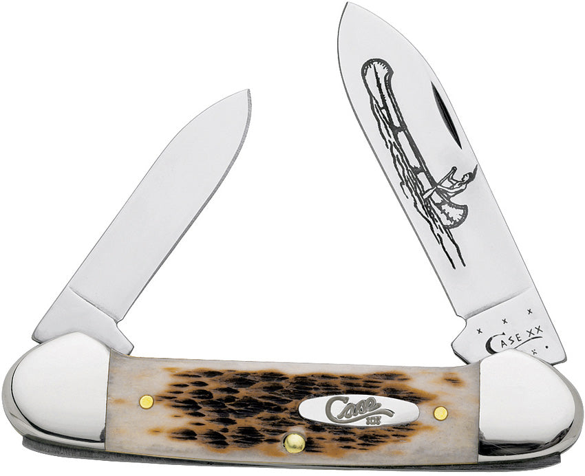 Case Cutlery Canoe Amber Bone