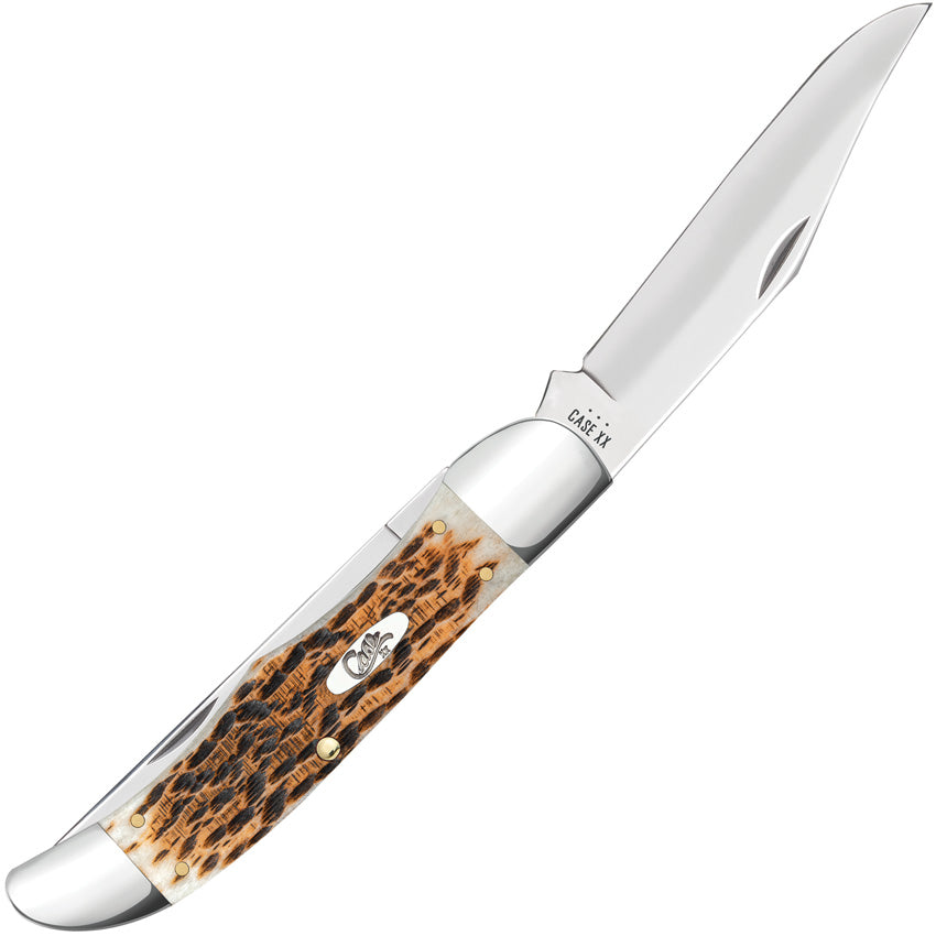 Case Cutlery Folding Hunter Amber Bone