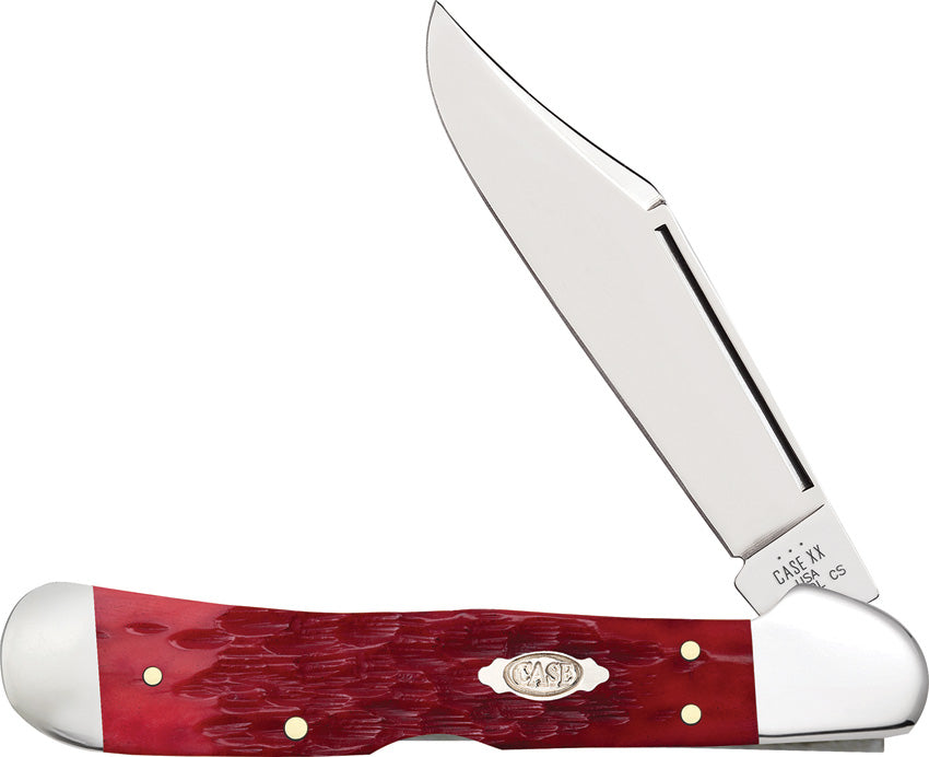 Case Cutlery Dark Red CS Peach Seed Jig Cop