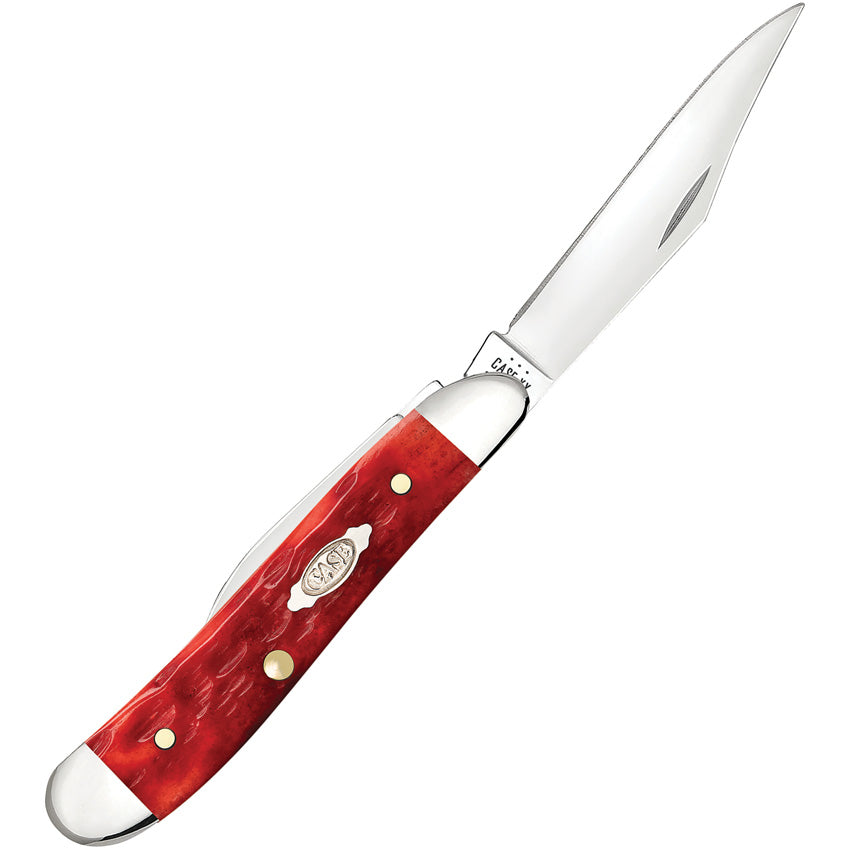 Case Cutlery Peanut Dark Red Bone