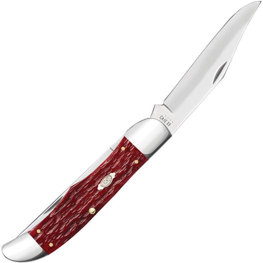 Case Cutlery Folding Hunter Dark Red Peach