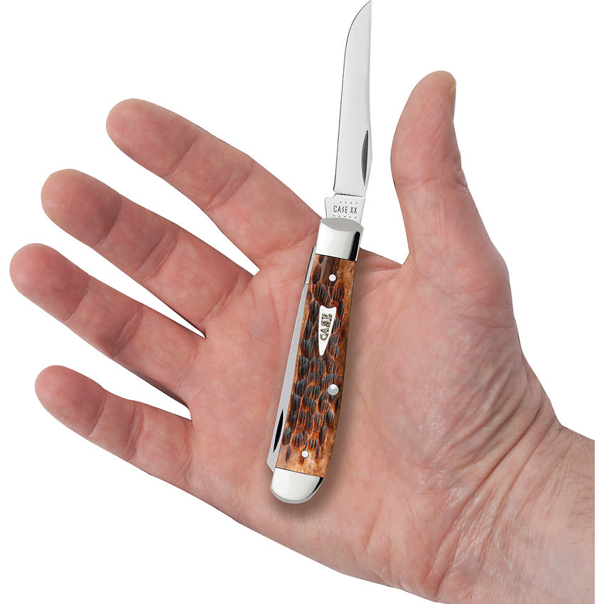 Case Cutlery Mini Trapper Brown Peachseed