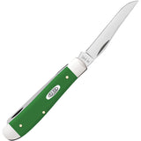 Case Cutlery Mini Trapper Green Synthetic