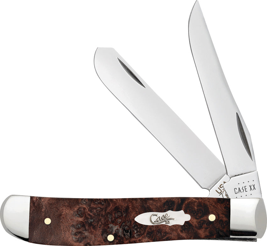 Case Cutlery Mini Trapper Burl Wood